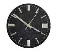 Hyuwdai 1 pz 28,5 mm NH35 quadrante orologio argento nero blu quadrante adatto for accessori for orologi con cassa NH35 ore 3(5)