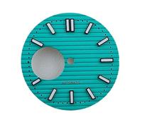 Hyuwdai 1 pz 29,5 mm quadrante orologio N H38 quadrante quadrante verde luminoso adatto for N H38 movimento orologio accessori strumento di riparazione(Dial-12)