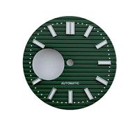 Hyuwdai 1 pz 29,5 mm quadrante orologio N H38 quadrante quadrante verde luminoso adatto for N H38 movimento orologio accessori strumento di riparazione(Dial-10)