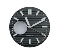 Hyuwdai 1 pz 29,5 mm quadrante orologio N H38 quadrante quadrante verde luminoso adatto for N H38 movimento orologio accessori strumento di riparazione(Dial hands-Grey6)