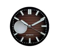 Hyuwdai 1 pz 29,5 mm quadrante orologio N H38 quadrante quadrante verde luminoso adatto for N H38 movimento orologio accessori strumento di riparazione(Dial hands-3)