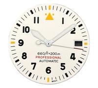 Hyuwdai 1 pz 29 mm quadrante e lancette for orologio in stile bianco C3 adatti for parti di orologi con movimento ETA PT NH35 for Mod(05,ETA2824 PT5000)