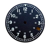 Hyuwdai 1 pz 29mm Nero Bianco Luminoso Fit NH35A Quadrante Dell'orologio Quadrante Mano Impostare Data Finestra per 3.8 Corona Dive Uomini Cassa Della Vigilanza Accessori, Nero , misura unica