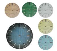 Hyuwdai 1 pz 31,8 millimetri Quercia Quadrante Fit NH35/NH36/7S/4R Movimento Orologio Modifica Riparazione Accessori, Jk-17, S Logo Dial