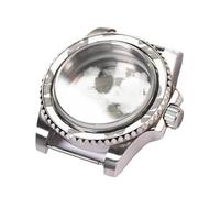 Hyuwdai 1 pz 38mm Turchese Ice Blue Inserto lunetta in ceramica Cassa in acciaio for 40mm Diving NH35 NH36 Calibro SKX007 Orologio Parti Mod(Silver)
