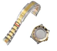 Hyuwdai 1 pz 40mm bicolore argento oro cassa orologio SUB for NH34 NH35 NH36 NH37 NH38 NH70 NH72 Movt vetro zaffiro 904L(D3,For eta2824 pt5000)