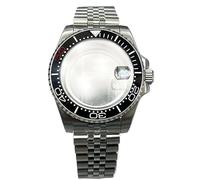Hyuwdai 1 pz 40MM Orologio da uomo NH35 NH36 Cassa in Acciaio Inox Zaffiro Cassa Meccanica Modificata, N. 55, Transparent bottom