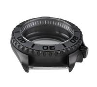 Hyuwdai 1 pz 42mm Skx007 Cassa for orologio impermeabile in acciaio nero opaco con cristallo zaffiro for movimento NH35 NH36 Quadrante da 28,5 mm Mods
