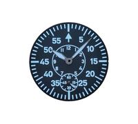 Hyuwdai 1 pz Accessori for orologi Quadrante nero for orologio da 38,9 mm Lancetta dei secondi Alle ore 6 Adatto for movimento ETA6498 ST3621 Spessore quadrante 0,4 mm(Dial and hand)