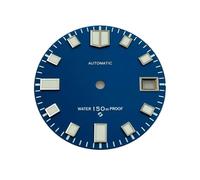 Hyuwdai 1 pz Diametro 28.5mm S Logo Quadrante Verde Luminoso Quadrante Orologi Accessori per NH35 NH36 4R 7S Movimento Automatico, 143, S dial