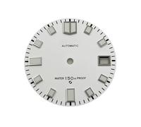 Hyuwdai 1 pz Diametro 28.5mm S Logo Quadranti di orologi Quadrante verde luminoso Orologi Accessori for NH35 NH36 4R 7S Movimento automatico(141)