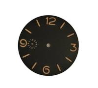 Hyuwdai 1 pz No Logo Sterilità Nero Quadrante Orologio Accessori Diametro 39mm Sandwich Quadrante Spessore 0.8mm Adatto per 6497 3600 Movimento, Colore unico, misura unica
