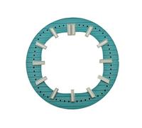 Hyuwdai 1 pz. Quadrante da 30,5 mm for NH38/70 Indici luminosi verdi cavi Adatti a parti di accessori for orologi modificati con movimento automatico(A12 Silver Markers)