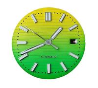 Hyuwdai 1 quadrante da 30,5 mm con luce verde, adatto per accessori per orologi con movimento NH35, Quadrante 27-s, misura unica