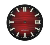 Hyuwdai 1 quadrante da 30,5 mm con luce verde, adatto per accessori per orologi con movimento NH35, Quadrante 6-s, misura unica