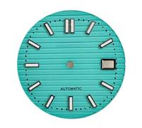 Hyuwdai 1 quadrante da 30,5 mm con luce verde, adatto per accessori per orologi con movimento NH35, Quadrante 2-s, misura unica