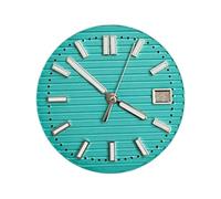 Hyuwdai 1 quadrante da 30,5 mm con luce verde, adatto per accessori per orologi con movimento NH35, Quadrante 19-s, misura unica