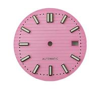 Hyuwdai 1 quadrante da 30,5 mm con luce verde, adatto per accessori per orologi con movimento NH35, Quadrante 5-s, misura unica