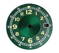 Hyuwdai 1 quadrante super luminoso da 29 mm con numeri arabi segni opachi per movimento automatico NH35 NH36 NH38 ETA2824 PT5000, Quadrante verde, Fit NH35A NH36A