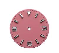 Hyuwdai 1pcs 28.5 Diametro Singolo/No Calendario Orologio con Blu-Verde Luminoso Quadrante e Lancette Adatto per NH35/2815/2836 Movimento Orologi Accessori, No.13 Nh35 2815, misura unica