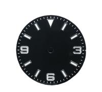 Hyuwdai 1pcs 28.5 Diametro Singolo/No Calendario Orologio con Blu-Verde Luminoso Quadrante e Lancette Adatto per NH35/2815/2836 Movimento Orologi Accessori, No.10 Nh35 2815, misura unica