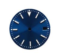 Hyuwdai 1pcs 28.5 Diametro Singolo/No Calendario Orologio con Blu-Verde Luminoso Quadrante e Lancette Adatto per NH35/2815/2836 Movimento Orologi Accessori, N. 8 Nh35, misura unica