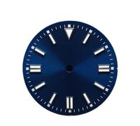 Hyuwdai 1pcs 28.5 Diametro Singolo/No Calendario Orologio con Blu-Verde Luminoso Quadrante e Lancette Adatto per NH35/2815/2836 Movimento Orologi Accessori, No.1 Nh35 2815, misura unica