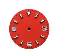 Hyuwdai 1pcs 28.5 Diametro Singolo/No Calendario Orologio con Blu-Verde Luminoso Quadrante e Lancette Adatto per NH35/2815/2836 Movimento Orologi Accessori, No.14 Nh35 2815, misura unica
