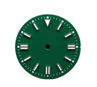 Hyuwdai 1pcs 28.5 Diametro Singolo/No Calendario Orologio con Blu-Verde Luminoso Quadrante e Lancette Adatto per NH35/2815/2836 Movimento Orologi Accessori, No.3 Nh35 2815, misura unica