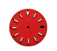 Hyuwdai 1pcs 28.5 Diametro Singolo/No Calendario Orologio con Blu-Verde Luminoso Quadrante e Lancette Adatto per NH35/2815/2836 Movimento Orologi Accessori, No.5 Nh35, misura unica