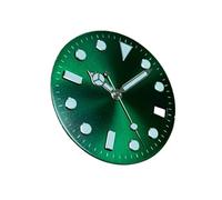 Hyuwdai 1pcs 28.5mm Quadrante Nero Verde Blu Quadrante Luminoso Quadrante Orologio Quadrante NH35 Movimento Mod Parti Accessori Ricambi, Verde, misura unica