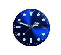 Hyuwdai 1pcs 28.5mm Quadrante Nero Verde Blu Quadrante Luminoso Quadrante Orologio Quadrante NH35 Movimento Mod Parti Accessori Ricambi, Blu, misura unica