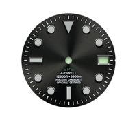 Hyuwdai 1pcs 28.5mm S Logo Dial Adatto per NH35/NH36/4R/7S Movimento Automatico Verde Luminoso Orologio Modifica Accessori, N-D-396, Style