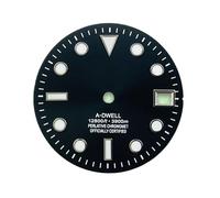 Hyuwdai 1pcs 28.5mm S Logo Dial Adatto per NH35/NH36/4R/7S Movimento Automatico Verde Luminoso Orologio Modifica Accessori, N-D-395, Style