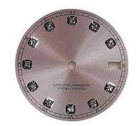 Hyuwdai 1pcs 28.5mm S Logo Sun Pattern Dial Fit NH35/NH36/7S/4R Movimento Orologio Modifica Accessori Parti di Riparazione, Jk-334, S Logo Dial
