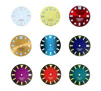 Hyuwdai 1pcs 28.5mm Verde Luminoso NH35 Quadrante Modificato Accessori Orologio Orologio S Logo, Bpjg12, S log0