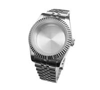 Hyuwdai 1pcs 36mm/39mm Vetro Zaffiro Per Gli Uomini Cassa Della Vigilanza Fit NH35 NH36 NH34 Movimento FashionWaterproof Acciaio Inox, 40mm case NH35 NH36, Agata