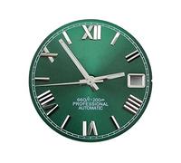 Hyuwdai 1pcs No Logo 28.5mm NH35 Quadrante Mani Faccia Aghi Puntatori NH35 NH36 Movimento Automatico Parti di Ricambio, Con S Logo7, misura unica