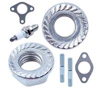 HYUYRFJR 90047-ZE2-000 Kit bullone Prigioniero Guarnizione di Scarico marmitta for Tosaerba GX390 GX340 GX270 GX240 13HP 11HP 9HP 8HP