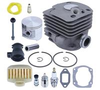 HYUYRFJR Kit Avvio aspirazione pistone Cilindro 50mm for Motosega Hus 365 362 371 372 XP Sostituisci 503909271 w Guarnizione Filtro Aria Carburante