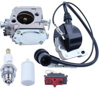 HYUYRFJR Kit Filtro Carburante Candela Interruttore Bobina di accensione carburatore for Parti Motore Motosega HUS 268 272 XP 272XP