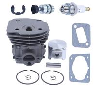 HYUYRFJR Kit pistone Cilindro da 45 mm Big Bore for Parti di motoseghe Hus 340 340e 345 346XP 353 351 350 con valvola di decompressione 537253002