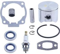 HYUYRFJR Kit spinotto pistone da 45 mm for Motosega Hus 51 503 16 77-01 w Kit guarnizioni paraolio Anello Elastico di Sicurezza Cuscinetto ad Aghi