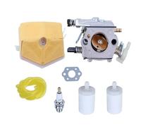 HYUYRFJR Linea Filtro Aria Carburante carburatore for Motosega Hus 55 50 51 503281504, 530717901 con Guarnizione Candela