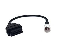 HYXUAN Obd2 Diagnostic Cable - 4 Pin to Obd2 Adapter Connector for Motorcycle Scanner, Compatible with MT10 FZ10 XSR 900 MT09 XSR700 MT07 FJR 1300 R1 R6 XT1200ZE TMAX 530