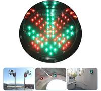 HyyKjEU 2 in 1 semaforo a Croce Rossa con Freccia Verde semaforo indicatore LED IP65 for Stazione di pedaggio autolavaggio Centro Commerciale parcheggio vialetto(Common Negative Pole12v,2 PCS)