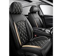 HYYLL Auto Coprisedili per Kia Sorento 2007-2024, Pelle Copri-Sedile Set Completo Impermeabile Coprisedile Copri Sedili Traspirante Auto Accessori,Black_Gold/A