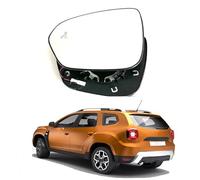 HYYLL Vetro Specchietto Retrovisore per Dacia Duster 2018-2022, Vetro con Piastra di Supporto Vetro Riscaldato Specchio Retrovisore Interni Accessori,Left/1pcs