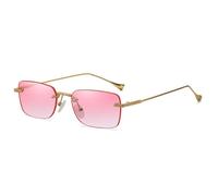 HYYZZC Occhiali da sole da donna quadrati irregolari alla moda, UV400, retrò, blu e viola, per shopping, viaggi, spiaggia, feste, ciclismo, rosa, blu, taglia unica
