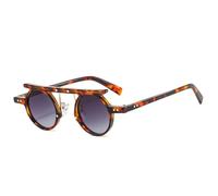 HYYZZC Occhiali da sole da donna retrò Cat Eye, alla moda, blu e viola, quadrati, da uomo, con lenti UV400, per shopping, viaggi, spiaggia, feste, ciclismo, rosa tè, taglia unica